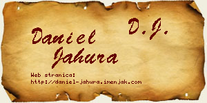 Daniel Jahura vizit kartica